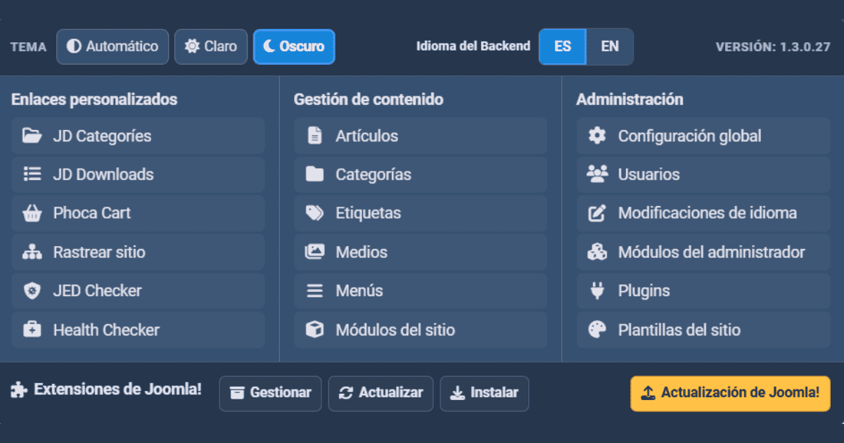 Selector de tema